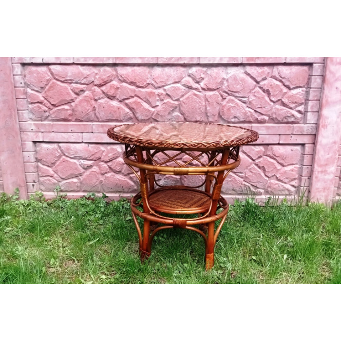 Журнальний столик «Ореол-3» із натуральної лози