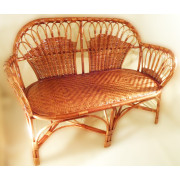 Подвійні плетені меблі з вербової лози