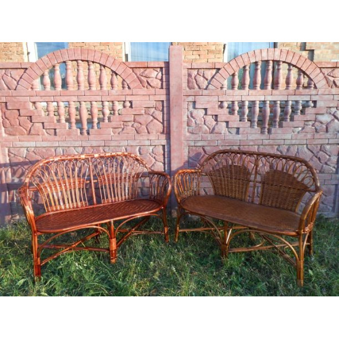 Двомісне плетене крісло Богатир-3