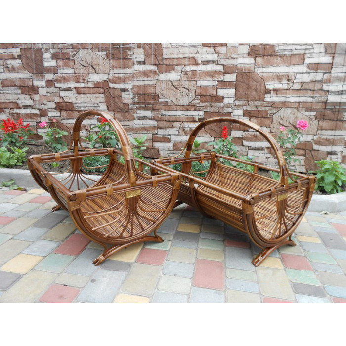 Кошик для дров «Дровешнеца» із натуральної лози