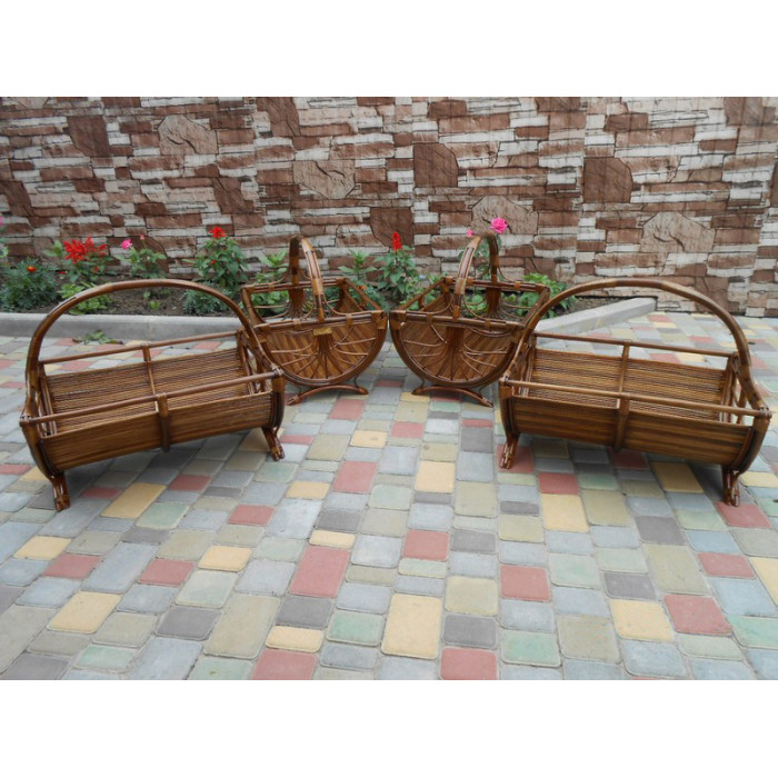 Кошик для дров «Дровешнеца» із натуральної лози