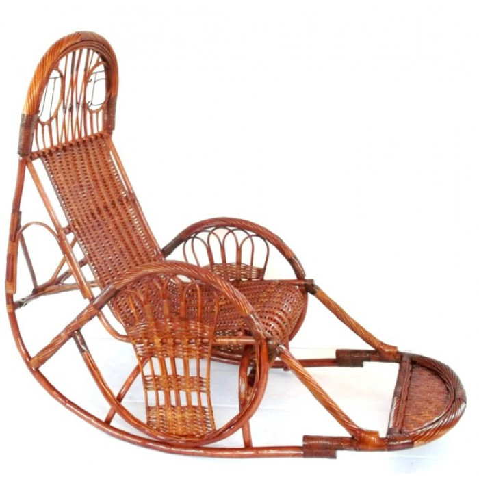 Крісло-гойдалка «Панська» із натуральної лози