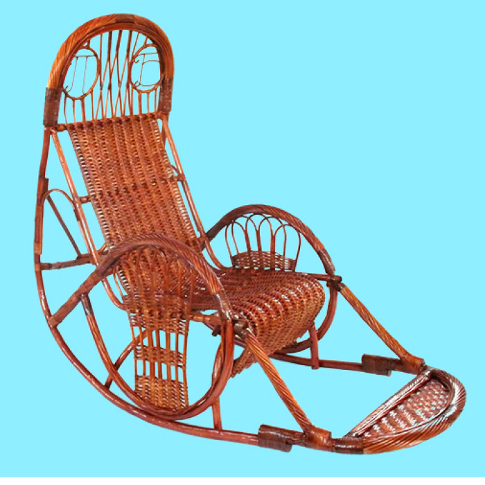 Кресло-качалка «Панская» из натуральной лозы