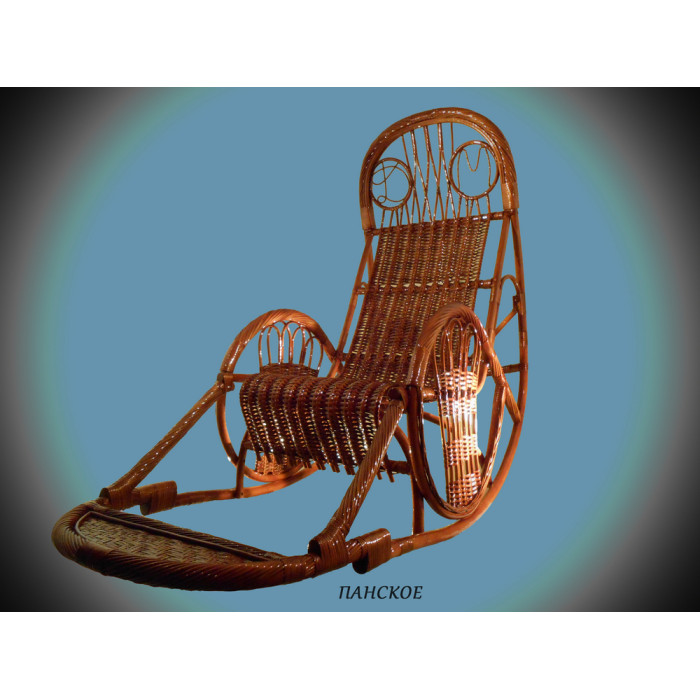 Кресло-качалка «Панская» из натуральной лозы