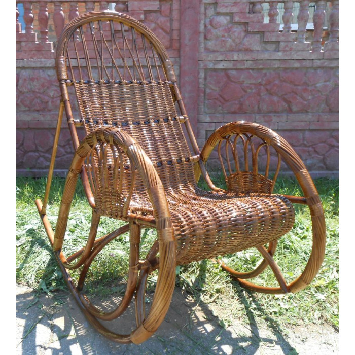 Крісло-гойдалка «Схід-5» – плетені меблі з лози
