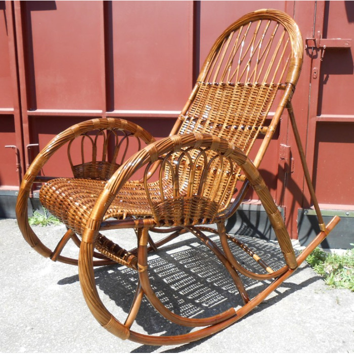 Крісло-гойдалка «Схід-5» – плетені меблі з лози