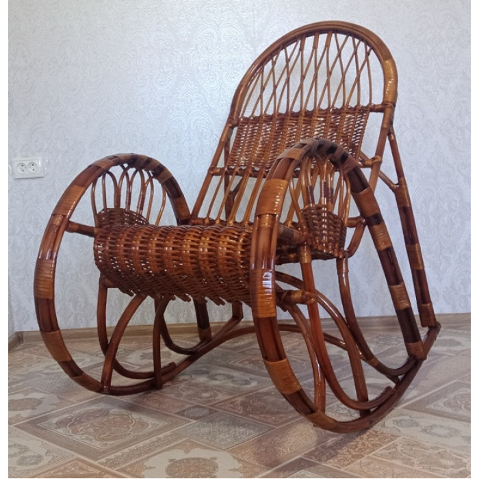 Крісло-гойдалка «Схід-2»  – плетені меблі з лози