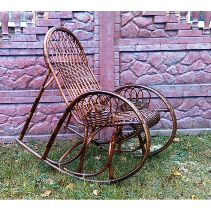 Крісло-гойдалка «Схід-3» – стиль та комфорт з лози