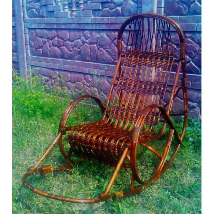 Крісло-гойдалка «Захід-2» – стиль та комфорт з лози