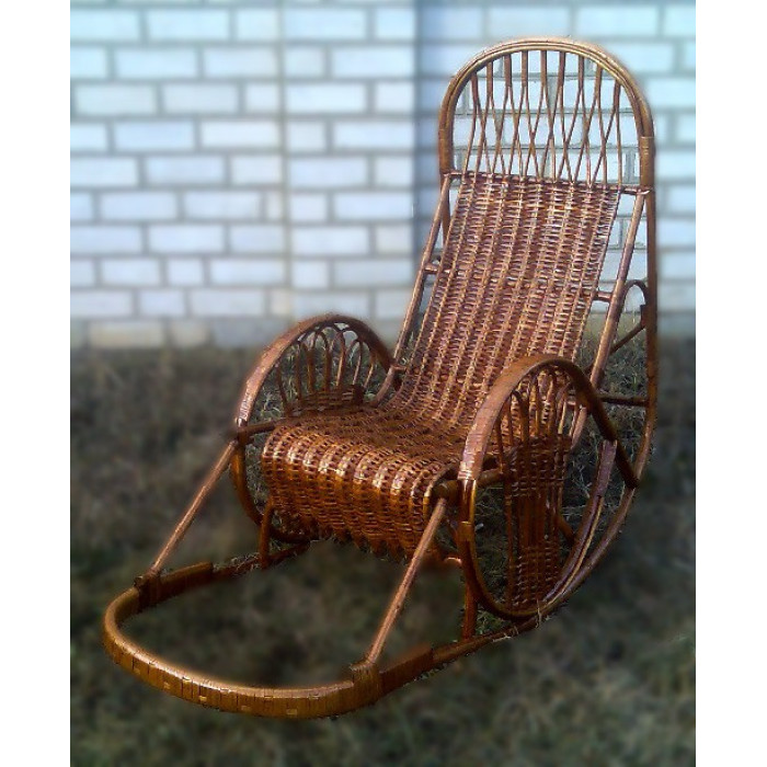 Крісло-гойдалка «Захід-3» – стиль та комфорт з лози