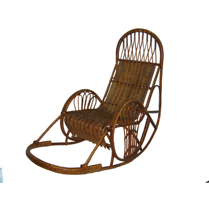 Крісло-гойдалка «Захід-3» – стиль та комфорт з лози