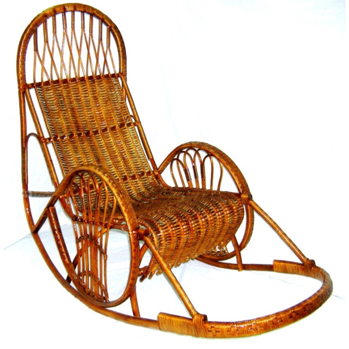 Крісло-гойдалка «Захід-3» – стиль та комфорт з лози