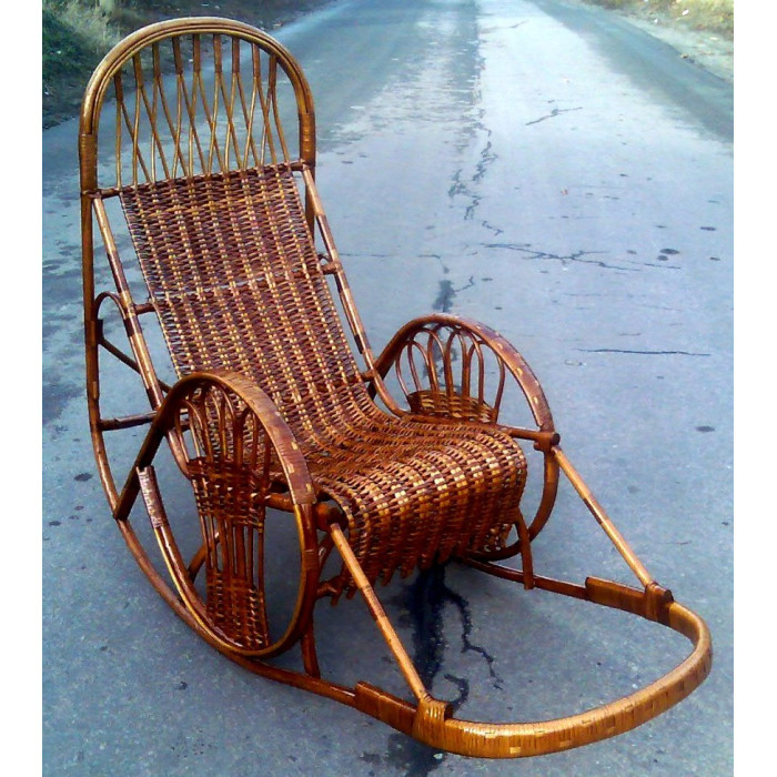 Крісло-гойдалка «Захід-3» – стиль та комфорт з лози