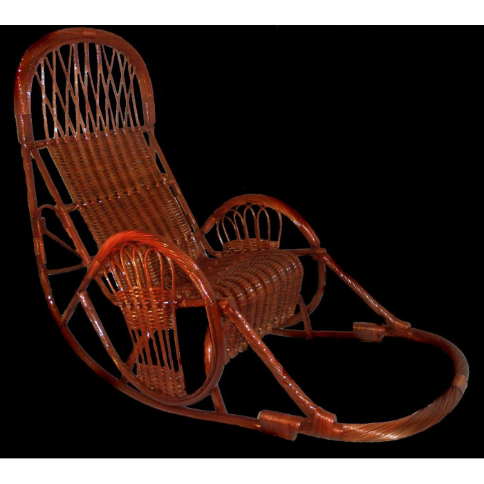 Крісло-гойдалка «Захід-4» – стиль та комфорт з лози