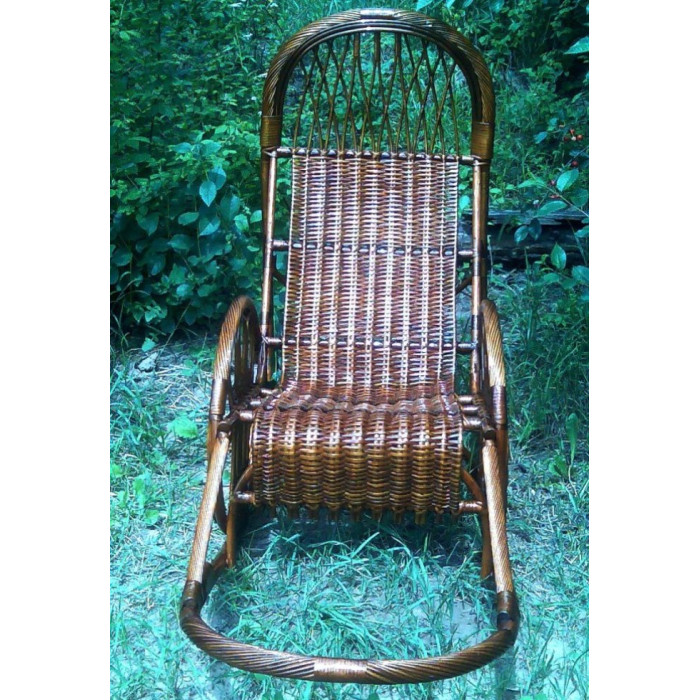 Крісло-гойдалка «Захід-4» – стиль та комфорт з лози