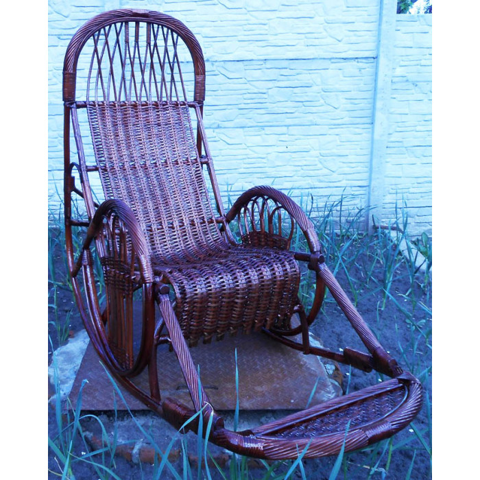 Крісло-гойдалка «Захід-5» – стиль та комфорт з лози