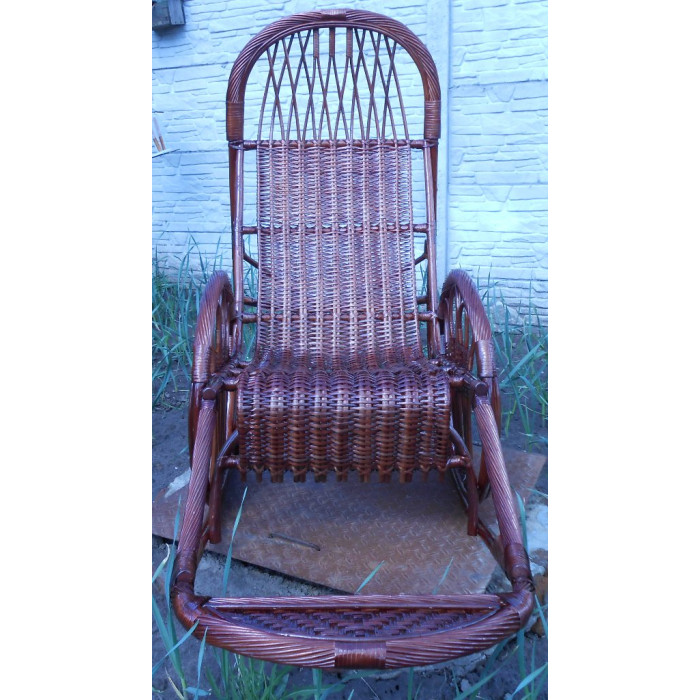 Крісло-гойдалка «Захід-5» – стиль та комфорт з лози