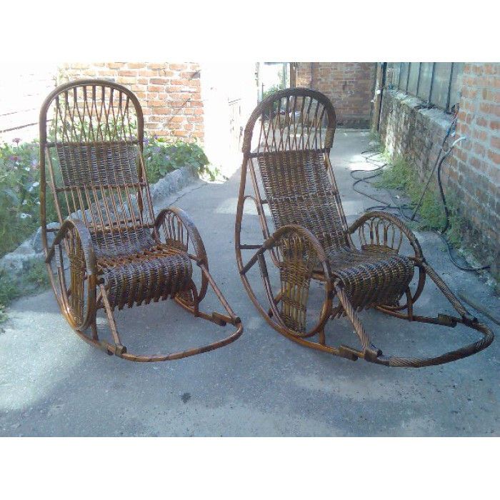 Набір крісел-гойдалок «Закат» – стиль та комфорт з лози