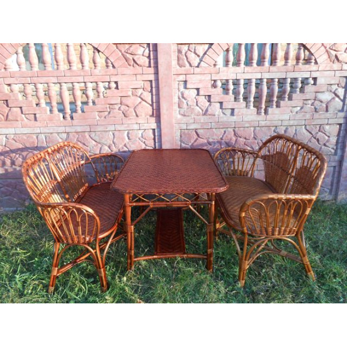 Комплект плетеної меблі «Асорті-2» — стиль та комфорт ручної роботи