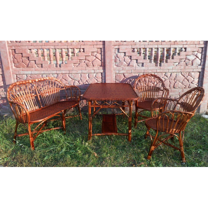 Комплект плетеної меблі «Асорті-2» — стиль та комфорт ручної роботи