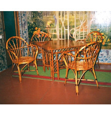 Комплект плетёной мебели «Теремок»