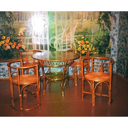 Комплект плетёной мебели «Обеденный-2»