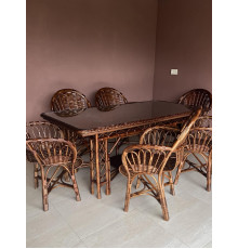 Комплект плетёной мебели «Шоколадный»