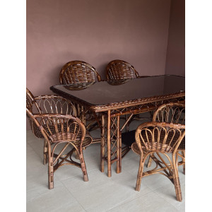 Комплект плетёной мебели «Шоколадный»