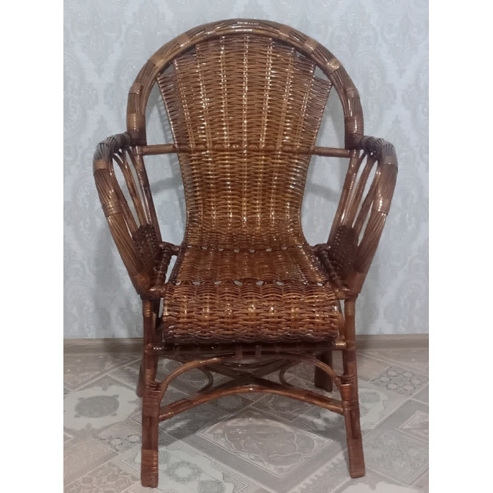 Плетене крісло «Лабіринт-4» із натуральної лози