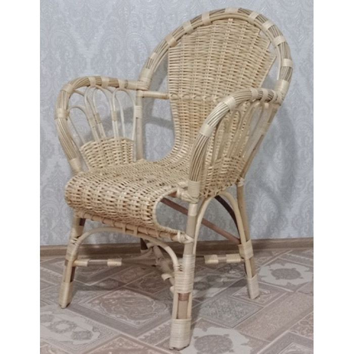 Плетене крісло «Лабіринт-4» із натуральної лози