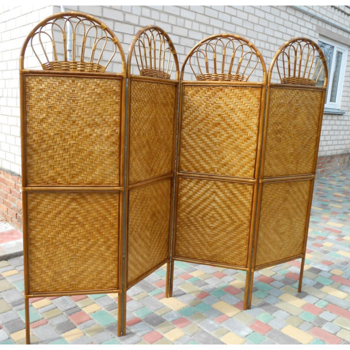 Плетена ширма «Гармонія»– стиль та затишок з лози