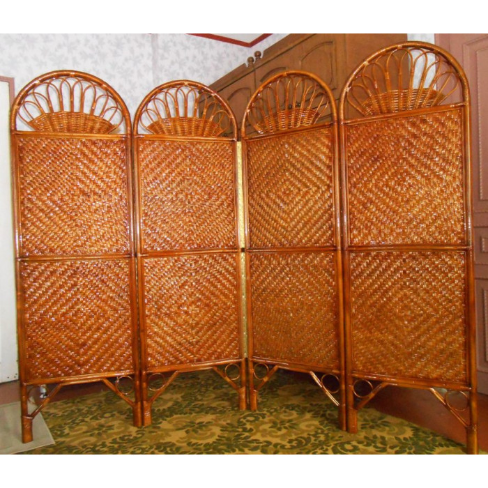 Плетена ширма «Гармонія-4» – стиль та затишок з лози